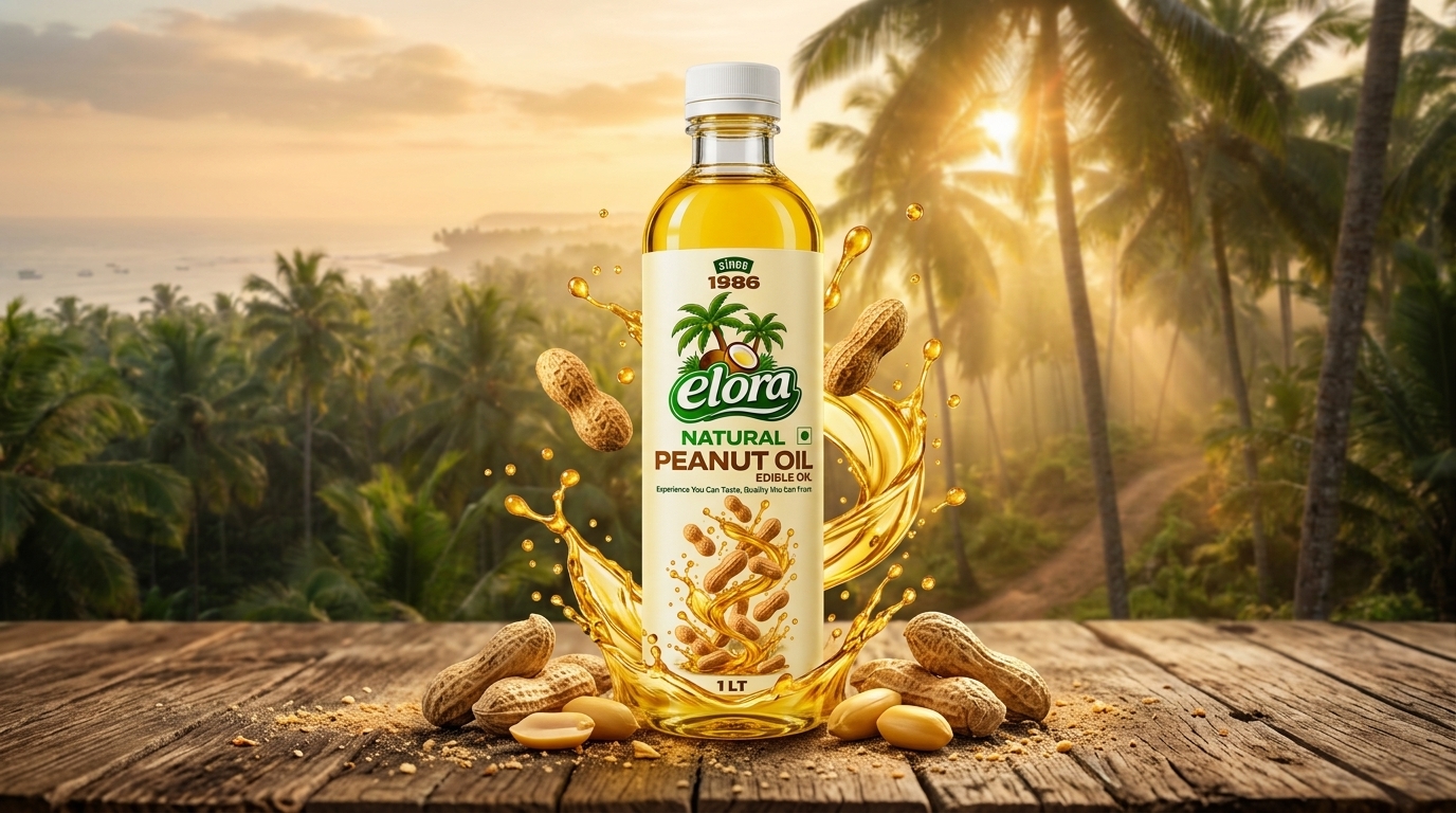 Elora Natural Pure Peanut Groundnut Oil
