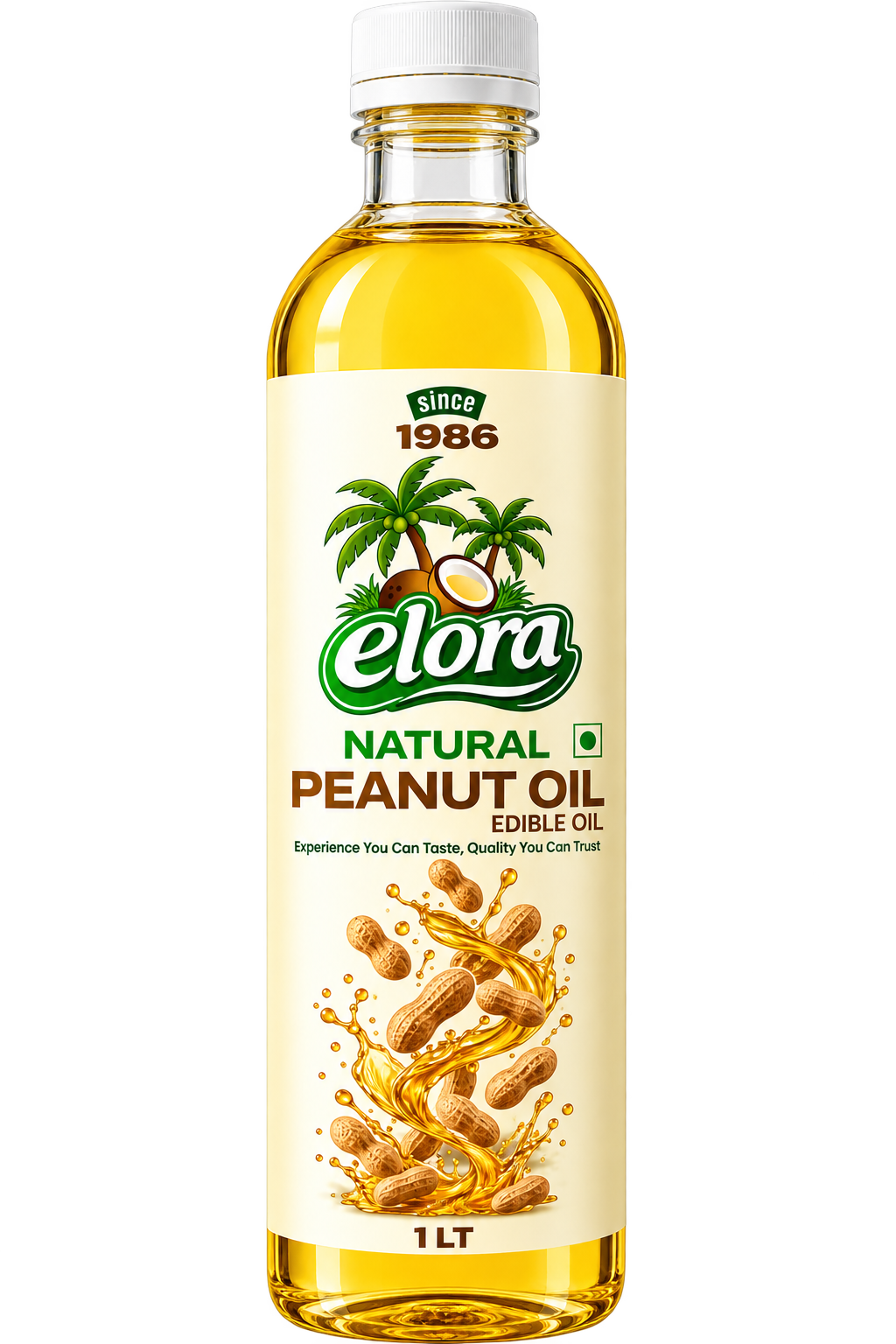 Pure Peanut Oil — Elora Oils bottle